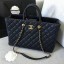 chanel spring 2019 calfskin tote black CE02285