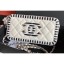 Chanel Striped Grained Calfskin CC Filigree Clutch With Chain Bag A84450 White 2019 CE03148