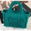 Chanel Wool Tweed Medium Zipped Shopping Bag AS0976 Green 2019 Collection CE03158