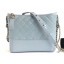 Fake Chanel Aged Calfskin Gabrielle Medium Hobo Bag A93824 Sky Blue CE04071