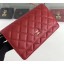 Fake Chanel Caviar Leather Wallet On Chain WOC Bag A33814 Red 2019 CE03010