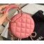 Fashion Replica Chanel Chain Handle Round Clutch with Chain Bag AP1176 Pink 2020 CE03046