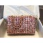 Imitation Chanel Tweed Medium Flap Bag A01112 Pink 2019 Collection CE00565