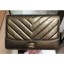 Knockoff Chanel Glittered Aged Calfskin Gabrielle Wallet On Chain WOC Bag Chevron Gold 2019 CE04265