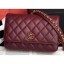 Knockoff Cheap Chanel Chain Infinity Wallet On Chain WOC Bag AP0724 Burgundy 2019 CE00603