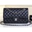 Replica AAA Chanel Pearl Caviar Leather Classic Flap Medium Bag Black 2018 CE02530