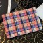 Replica Best Chanel Tweed Large Pouch Orange/Blue/Pink 2020 Collection CE03218