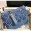 Replica Chanel CHANEL'S GABRIELLE Small Hobo Bag In Denim & Calfskin A91810 Blue 2020 Collection CE03135