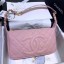 Replica Chanel Grained Leather Hobo Bag B01960 Pink 2020 Collection CE03263