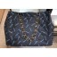 Replica Chanel Logo Print Vintage Canvas Shopping Tote Bag Black 2019 CE01545