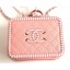 Replica Chanel Striped Grained CC Filigree Vanity Case Medium Bag A93343 Pink 2019 CE03308