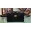 Replica Chanel Vintage Chain Belt Quilted Fanny Pack Waist Flap Bag Lambskin Black CE04286