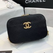 Best Chanel Grained Calfskin Waist Bag/Belt Bag AS0311 Black 2019 Collection CE04125